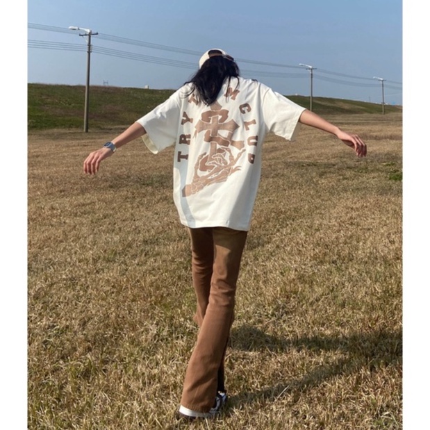 Áo phông nữ rộng oversize Retro  áo thun unisex Ulzzang 100%cotton