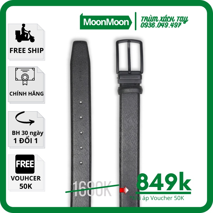 Dây Nịt PIERRE CARDIN 🎟MÃ 30K🎟 PC23 Hàng Da Nam CHÍNH HÃNG Thời Trang Auth Malaysia SALE 70%
