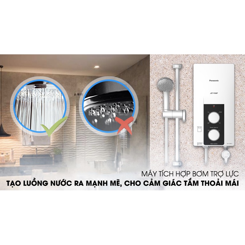 Máy nước nóng PanasonicDH-4RP1VW (Trắng) - Hàng Chính Hãng