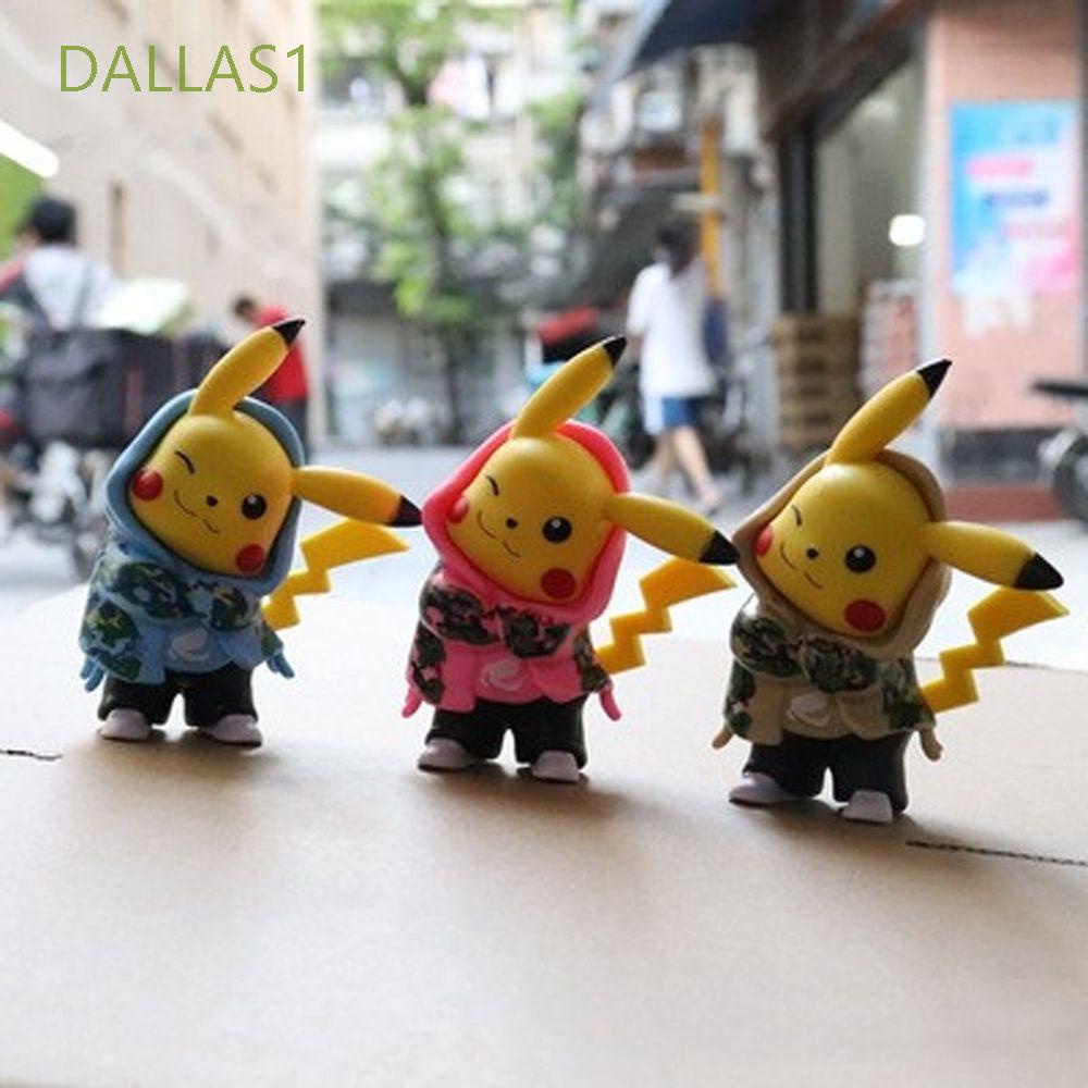 Mô Hình Nhân Vật Pikachu DALLAS1 Bằng PVC Nhiều Màu Sắc