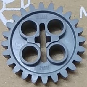 [1 Cái] LEGO Technic Bánh Răng 24 Răng Xám Đậm - LEGO Technic Gear 24 Tooth (2nd Version - 1 Axle Hole) ID 6133119 24505