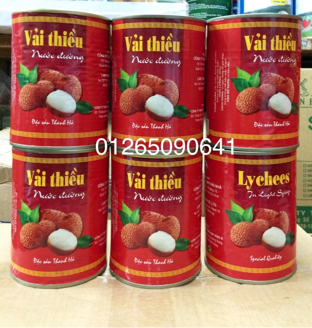 Vải Thiều nước đường 580ml