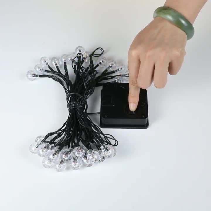 Đèn led trang trí hình bi bọt tuyết, trang trí tết, decor nhà ở, dây dài 10m