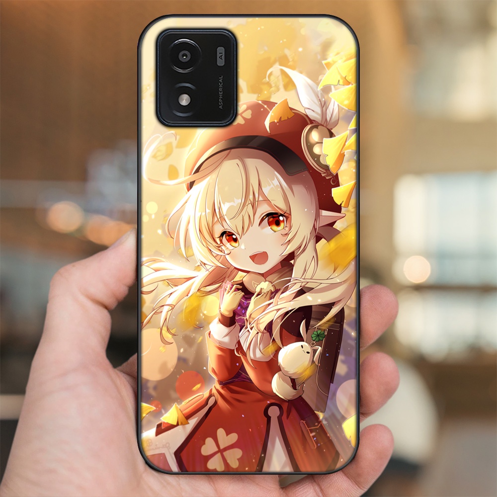 Ốp lưng Vivo Y01 viền đen in hình Klee Genshin Impact