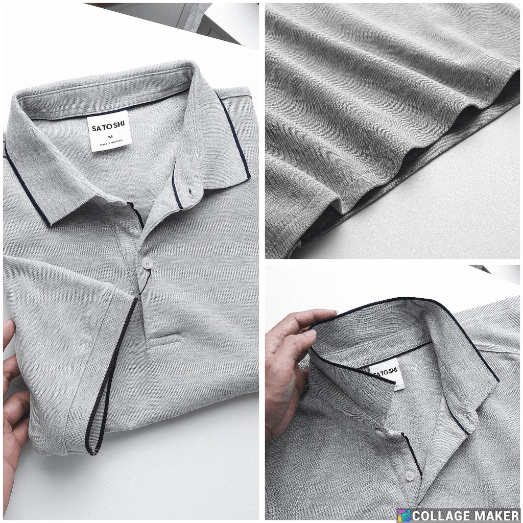 |Hẻm Store| Áo polo nam trơn SATOSHI viền cổ 6 màu SAPL53 chất vải cotton xịn chuẩn form trẻ trung thanh lịch | BigBuy360 - bigbuy360.vn