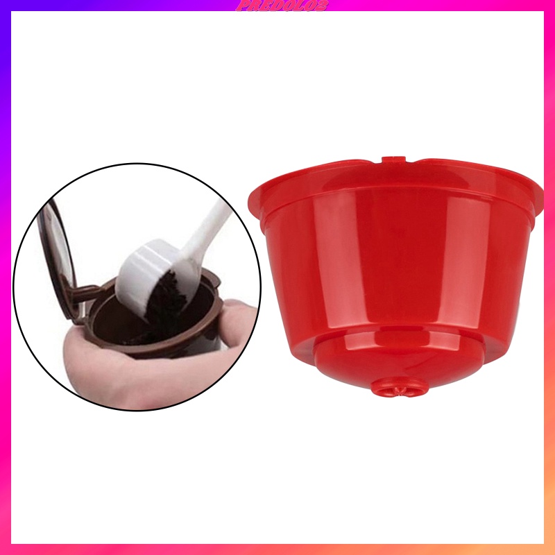 [PREDOLO2]Refillable Reusable Coffee Capsule Pods Cups for Nescafe DolceGusto Black