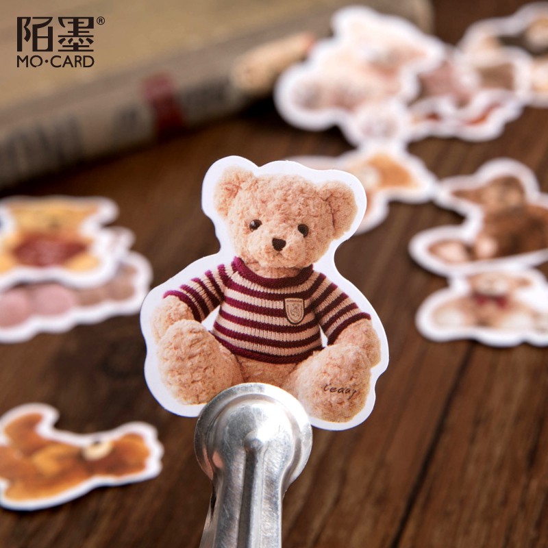 Set 46 Giấy Trang Trí Hình Gấu Dễ Thương