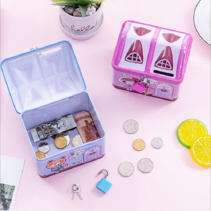 KÉT SĂT ĐỰNG TIỀN HÌNH NGÔI NHÀ MINI CHO BÉ YÊU FULL