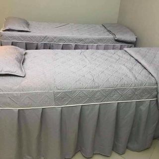 Cả bộ Ga giường spa, ga giường gội cotton trần bông