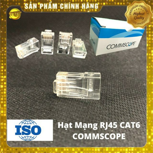 Hạt mạng RJ45 Cat6 COMMSCOPE chân đồng sole