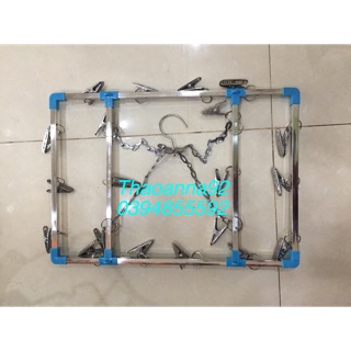 Móc chùm inox 20 kẹp
