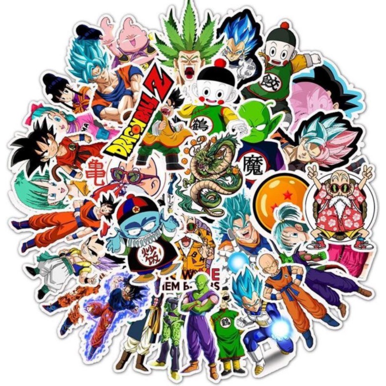 10-60 hình dán Stickers Dragon Ball decal