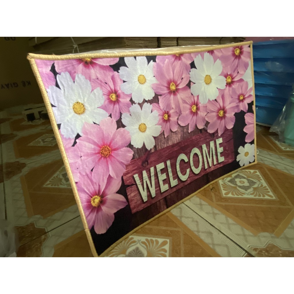 THẢM LAU CHÂN 3D CHỐNG TRƠN TRƯỢT 40x60CM