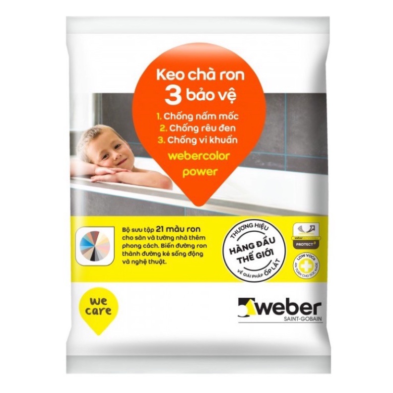 Keo chà ron Weber 3 trong 1 dùng cho nhà tắm