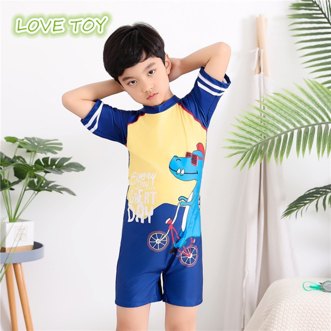 Bộ Đồ Bơi Chống Nắng In Hoạt Hình Thoáng Khí Nhanh Khô Thời Trang Mùa Hè Cho Bé Trai Từ 4-8 Tuổi