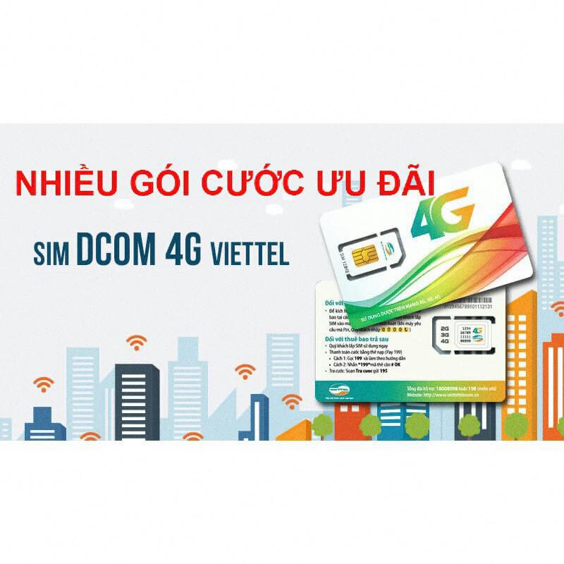 Sim 4G Viettel dùng Trọn Gói 1 Năm 4GB/Tháng D500