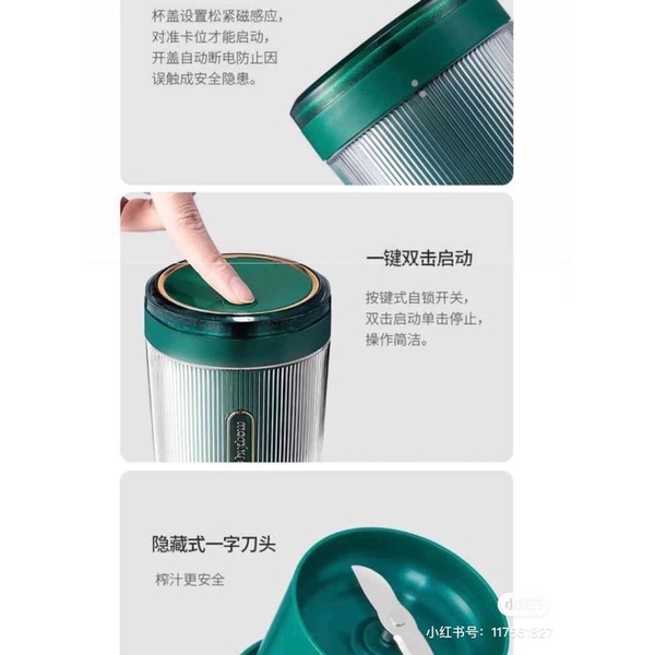 Máy Xay Sinh Tố Cầm Tay MORPHY RICHARDS MR9800 Thiết Kế Nhỏ Gọn Công Suất 50W - Cáo Đeo Nơ