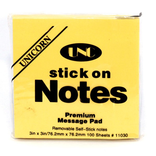②Giấy note vàng 3x4 UNC 7,6cmx10,5cm ♘Sỉ - Lẻ ♘