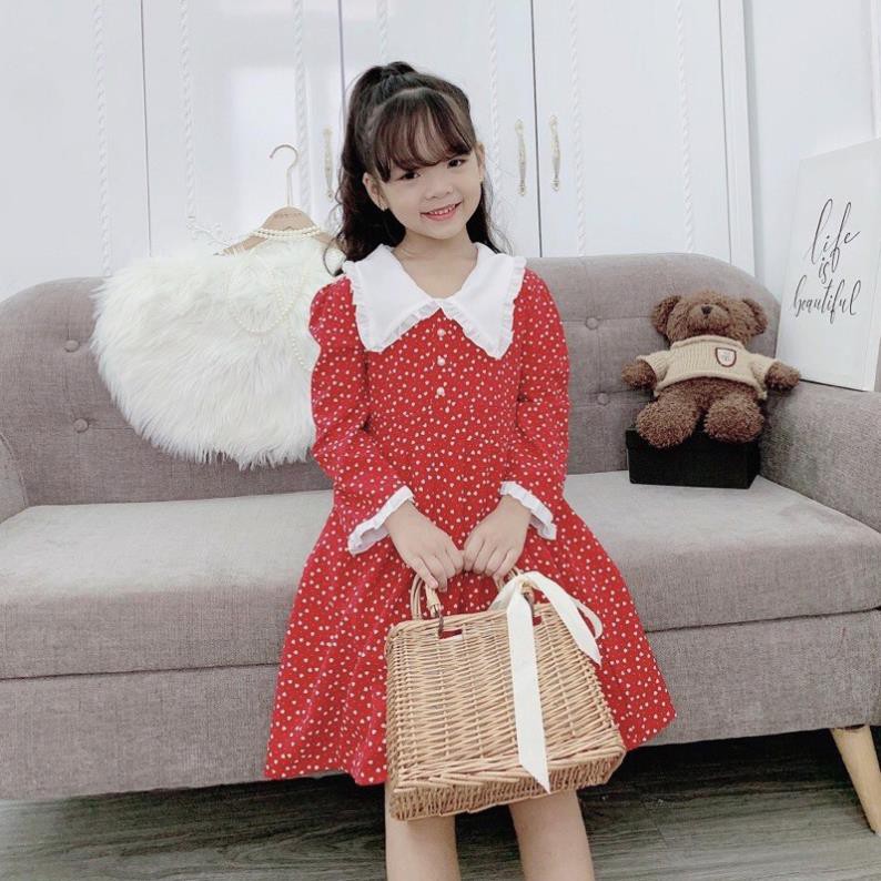 Váy tiểu thư size đại cho bé từ 15-32kg❤️chất đũi Hàn đẹp❤️