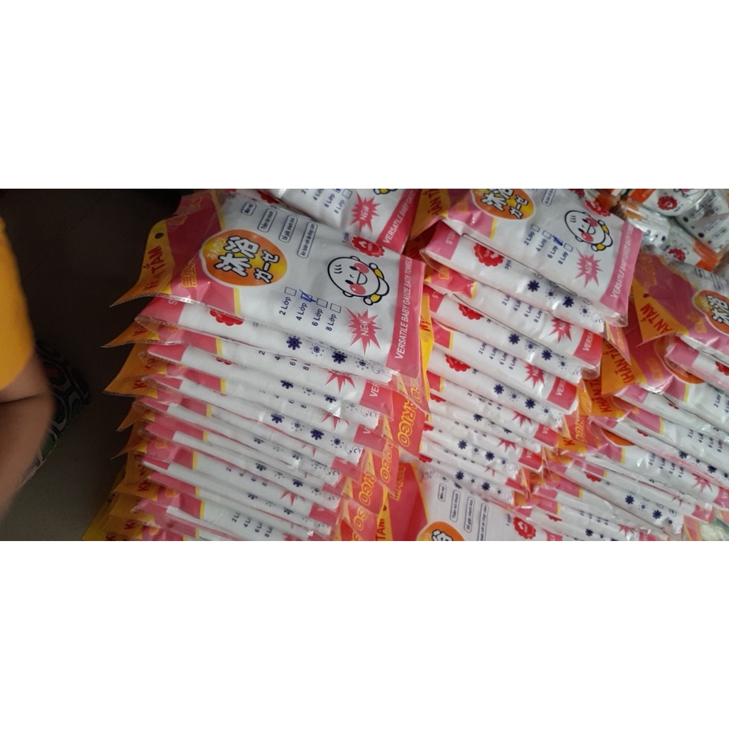 Khăn tắm cho bé vải xô 4 lớp 6 lớp siêu mềm hàng đẹp xuất Nhật 100% Cotton quấn ủ kén choàng tắm bé sơ sinh