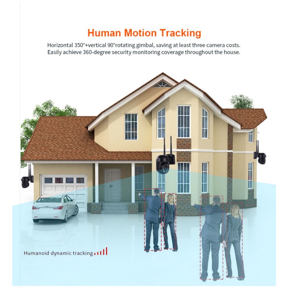 Camera giám sát XY46 2MP WIFI IP HD 1080P có chế độ nhìn đêm | BigBuy360 - bigbuy360.vn