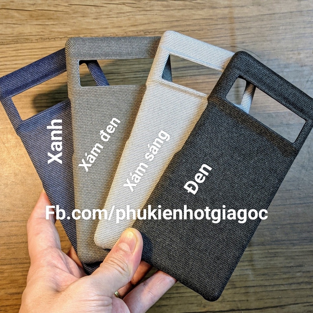 Ốp nhựa phủ vải fabric Google Pixel 7 Pro / 6 Pro / Pixel 6 / Pixel 5a - Ốp lưng Fabric case