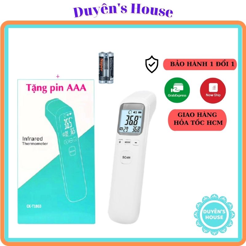[Q.TÂN BÌNH - TẶNG KÈM PIN] Nhiệt Kế Điện Tử Hồng Ngoại Cảm Ứng Đa Năng Đo Không Tiếp Xúc Infrared -  Thiết Bị Đo 0x