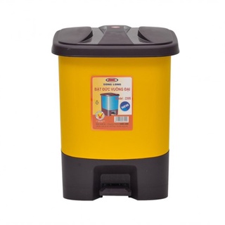 Thùng rác có bật đức vuông đại 2305