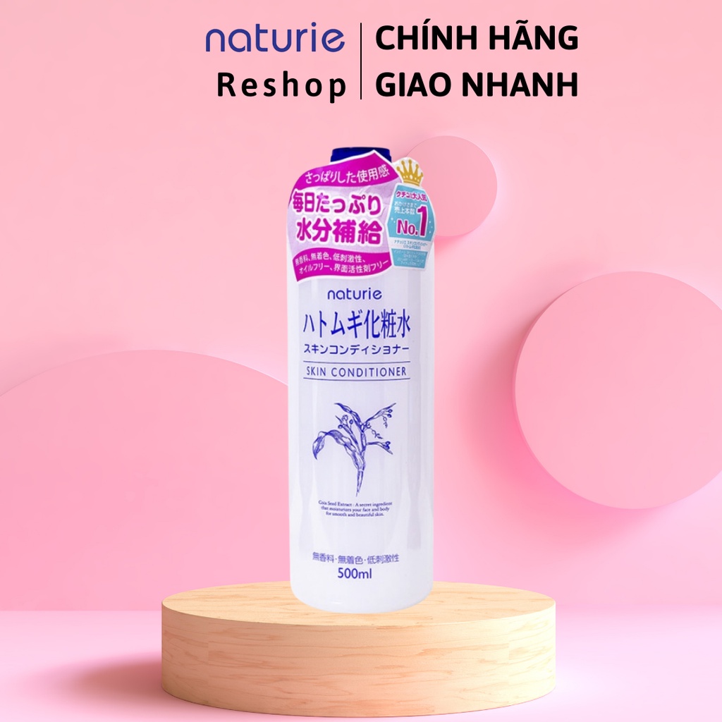 Nước Cân Bằng Da Naturie Hatomugi Skin Conditioner (500ml)