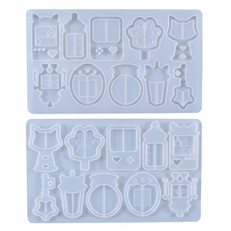 Khuôn Silicone Làm Mặt Dây Chuyền Cát Chảy Diy