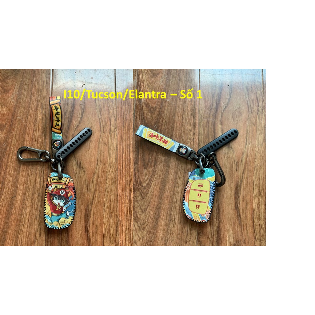 Bao da chìa khóa tài lộc cho Hyundai I10, Tucson