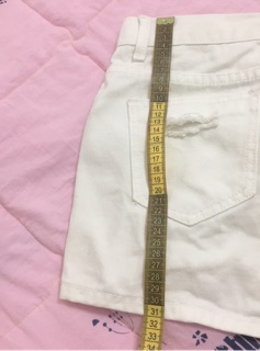 Quần jean trắng giả váy (Ảnh thật 100% + lên form)