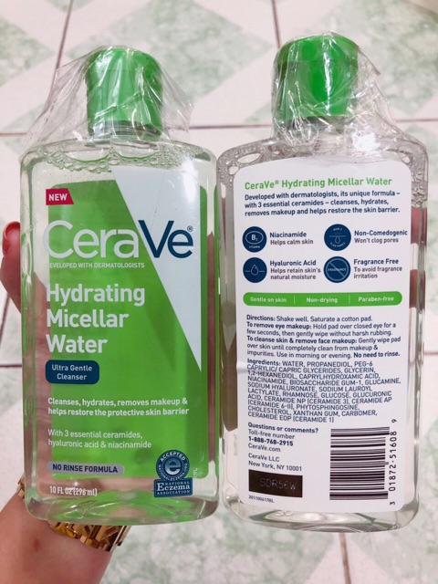 NuỚC TẨY TRANG CERAVE HYDRATING MICELLAR WATER