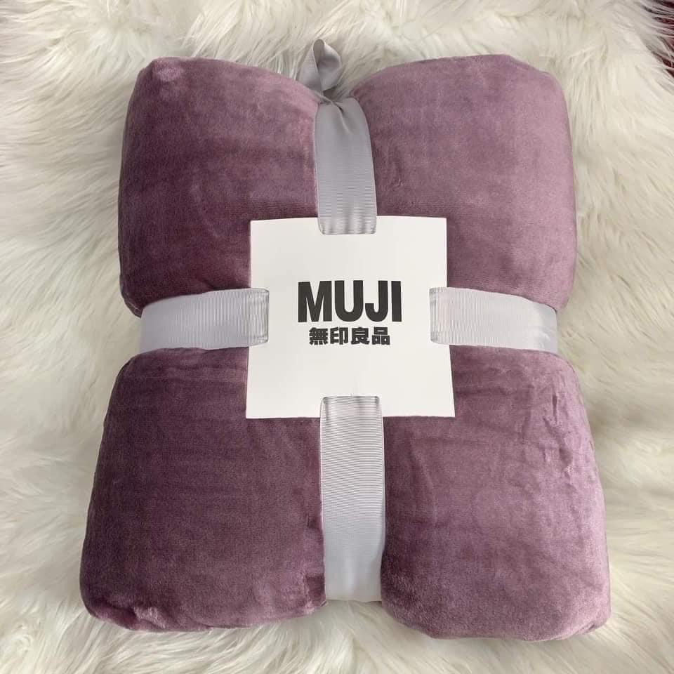 Chăn lông tuyết Muji siêu mềm mịn - Chăn lông Muji tuyết nhung cao cấp