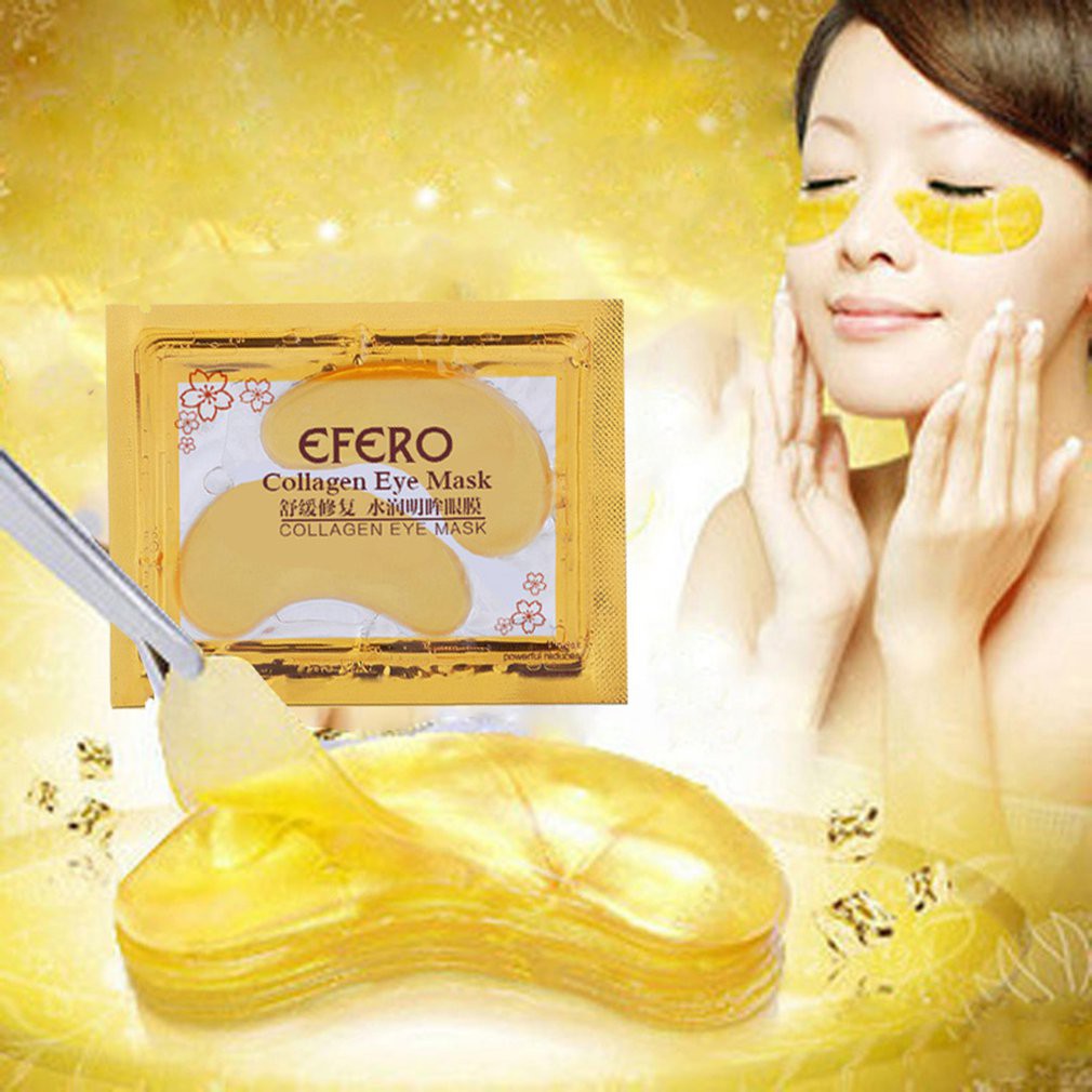 Mặt nạ mắt collagen vàng 24K chống nếp nhăn lão hóa và quầng thâm | BigBuy360 - bigbuy360.vn