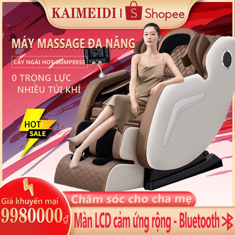 Ghế massage kiểu mới màn LCD cảm ứng, kiểu 0 trọng lực, có thể phát nhạc massage toàn tự động cao cấp mới FU205