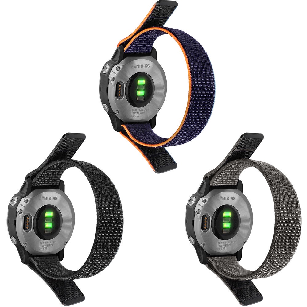 Dây Đồng Hồ Bằng Nylon 20 22mm 26MM Dành Cho Garmin Fenix 7x 7 7S Fenix 6X 6S 6 Pro 5X 5 5S Forerunner 935 945