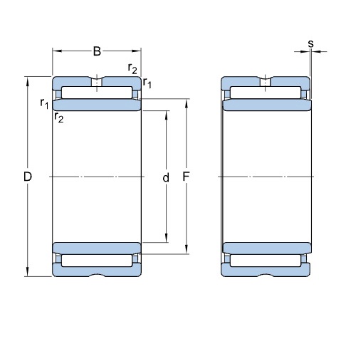 Vòng bi kim NA4907-Trục Ø35