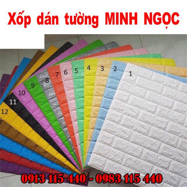 Sỉ 50 miếng xốp dán tường giả gạch (kt 70x77cm)
