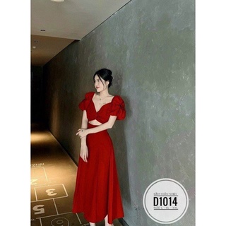 BIGSIZE Đầm dài xoắn ngực D1014