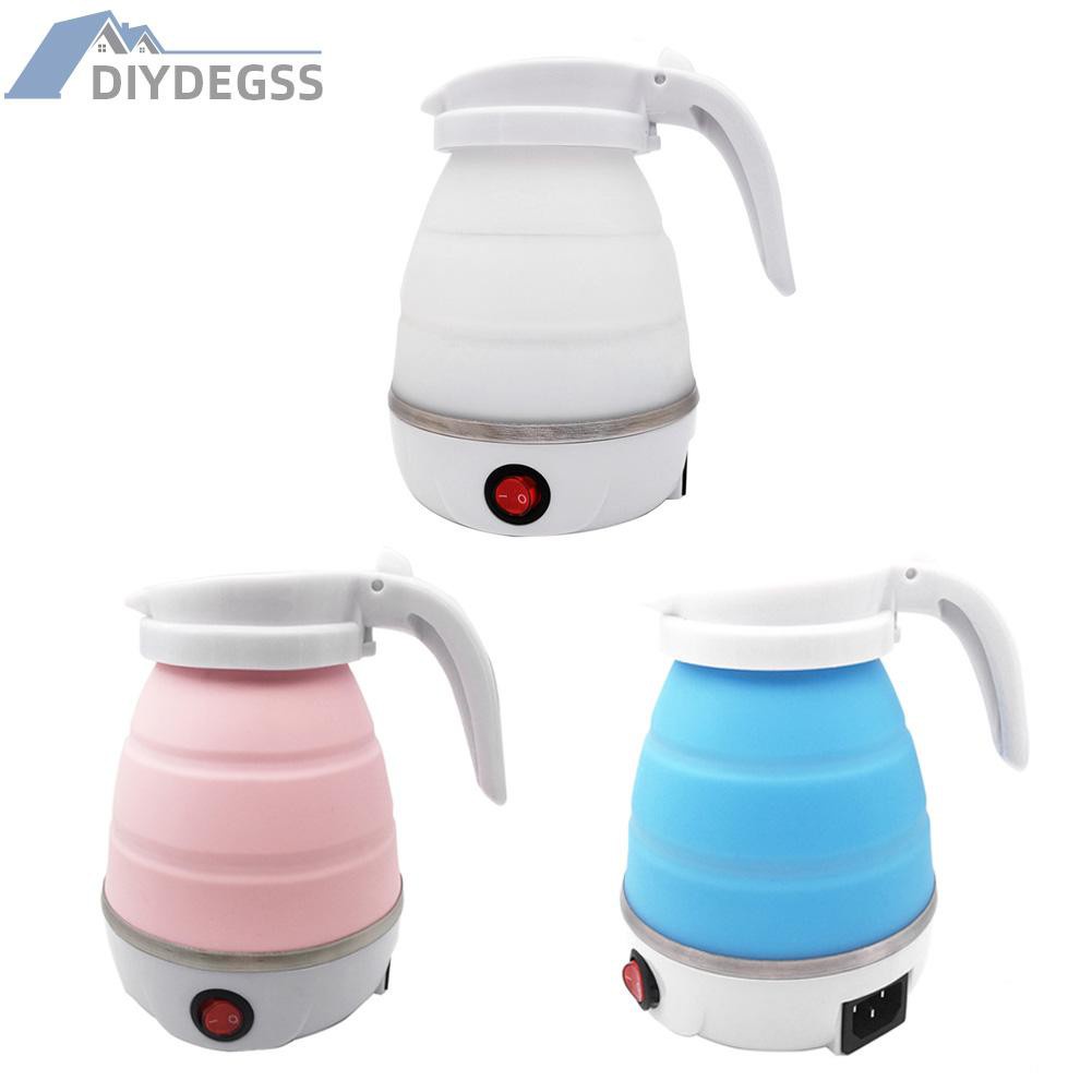 Diydegss2 600W Silicone Boiler Water Pot Foldable Electric Kettle for Travel Home