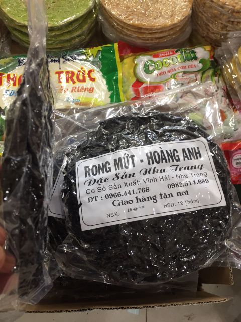 Rong mứt ( rong biển)nấu canh &amp; cháy tỏi 500g ( hàng loại 1 hút chân không).