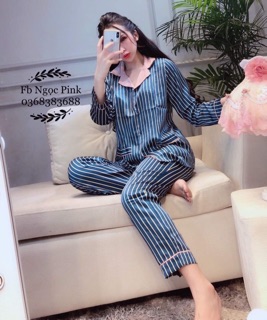 Bộ lụa cao cấp dài tay Nohk