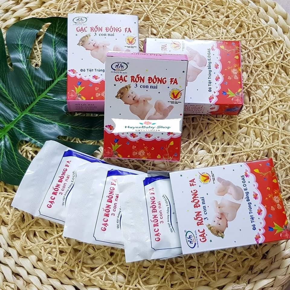 Băng rốn sơ sinh Đông Pha gạc rốn cho bé hộp 3 cái