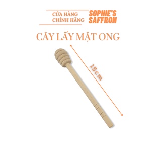 Que lấy mật ong, dụng cụ lấy mật ong bằng gỗ, loại 15cm