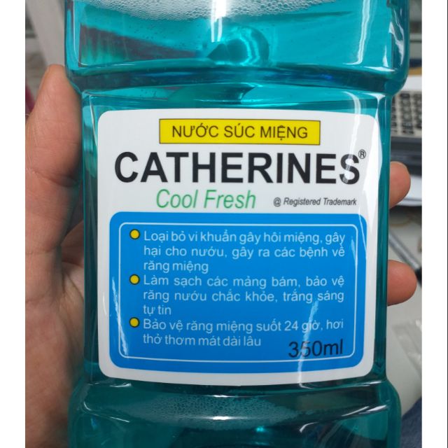 Nước súc miệng Catherines hương bạc hà, quế, khuynh diệp