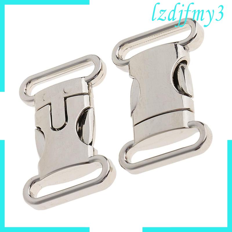 Set 2 Khóa Cài Kim Loại Tháo Gỡ Nhanh Cho Dây Đeo Túi Xách Paracord Làm Thủ Công Lzdjlmy3