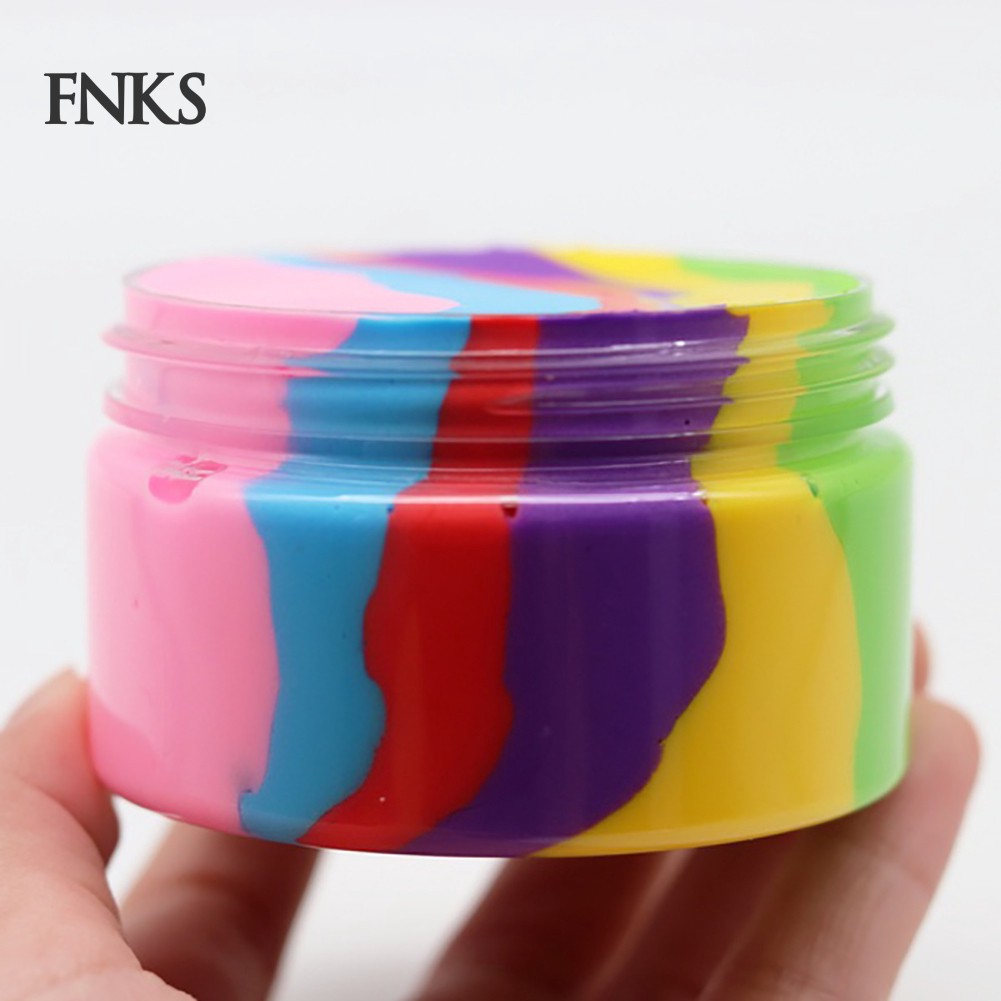 Đồ chơi chất dẻo Slime màu cầu vồng xinh xắn không độc hại