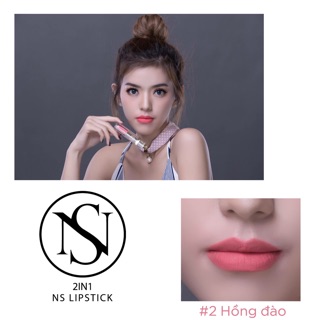 Son Ns lipstick ( son kem) tặng tẩy trang môi