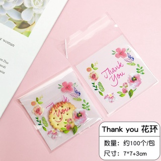 Túi dán 7x7cm đựng bánh kẹo